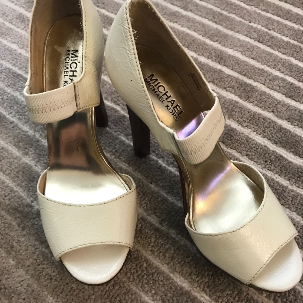 Michael Kors Crinkled Patent Leather Platform